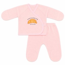 Комплект для дівчинки муслін 6308-862 Рожевий Croissant Club 
