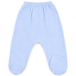 Ползунки для мальчика муслин 6306-862 Голубой