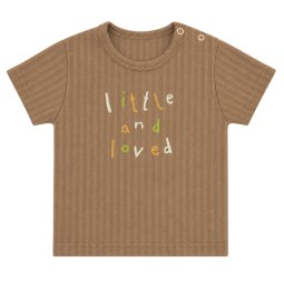 Футболка детская интерлок жаккард 2349-892 Коричневый Little and loved