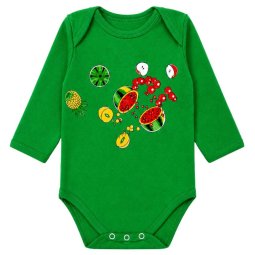 Боді дитячий кулір 6220-022 Зелений Фрукти 