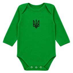 Боді дитячий кулір 6220-022 Зелений Тризуб 