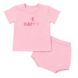 Комплект для девочки рибана П-1445-102 Розовый Be happy