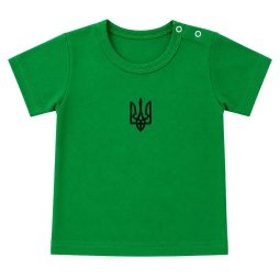 Футболка дитяча кулір 206-022 Зелений Тризуб 