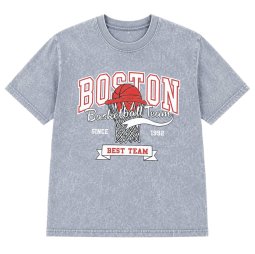 Футболка для мальчика кулир П-0239-022 Светло-серый Boston