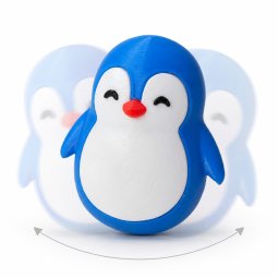 Игрушка неваляшка 3D 2025-080 Пингвин