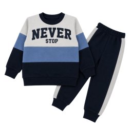 Спортивний костюм для хлопчика двонитка 4219-362 Чорний Never 
