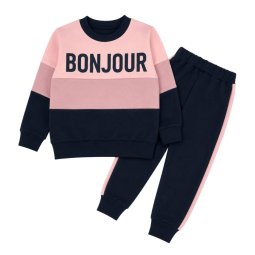 Спортивный костюм для девочки двухнитка 4219-362 Синий Bonjour