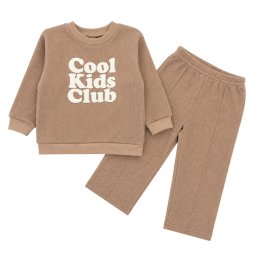 Костюм детский интерлок-вафелька 7274-812 Бежевый Kids club