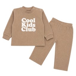 Костюм детский интерлок-вафелька 7273-812 Бежевый Kids club