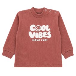 Водолазка детская интерлок-вафелька 409-812 Терракотовый Cool vibes