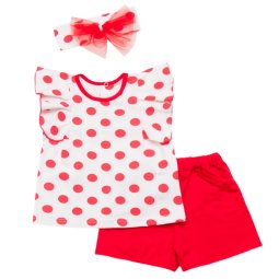 Комплект для девочки Модель 2257-453 Горошинка