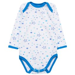Боди для мальчика "Синие звездочки" Модель 6250-083