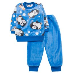 Пижама для мальчика Модель 358-573 Голубой Пингвины