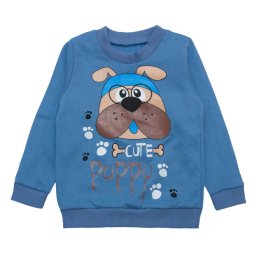 Джемпер для мальчика начес 4264-042 Голубой Puppy