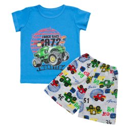 Комплект для мальчика кулир 2312-013 Голубой Машина