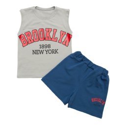 Комплект для хлопчика стрейч-кулір 2338-452 Індиго BROOKLYN уцінка (брак полотна) 