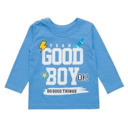 Реглан для хлопчика кулір 4310-022 Блакитний Good boy 