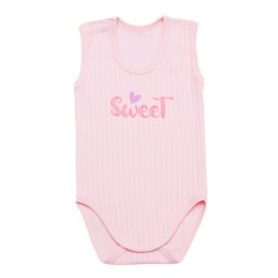 Боді-майка для дівчинки інтерлок 6136-792 Рожевий Sweet 