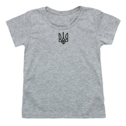 Футболка дитяча Модель 2280-022 Сірий Герб 