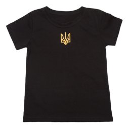 Футболка дитяча кулір 2280-022 Чорний Герб 