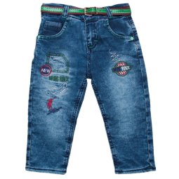 Джинси утеплені для хлопчика Модель ДЖ-002 уцінка (дірка)