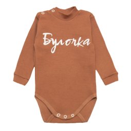 Боді-гольф для дівчинки рубчик 6237-502 Коричневий Булочка 