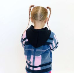 Сорочка на блискавці для дівчинки фліс 4302-524 Синій 