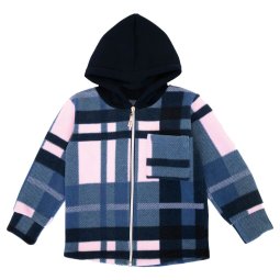 Сорочка на блискавці для дівчинки фліс 4302-524 Синій 