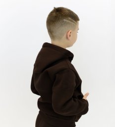 Спортивний дитячий костюм тринитка начіс 4291-352 Шоколад 