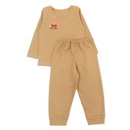 Комплект для хлопчика інтерлок 381-792 Бежевий Машинка 