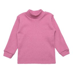 Водолазка для девочки рубчик начес 4144-182 Розовый