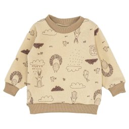 Джемпер дитячий трьохнитка начіс 4271-353 Бежевий Тваринки 