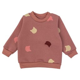 Джемпер для дівчинки трьохнитка начіс 4271-353 Терракотовий Котики 