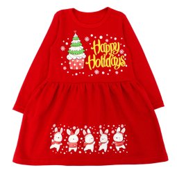 Сукня для дівчинки начіс 5230-042 Червоний Happy Holidays