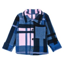 Рубашка для девочки флис 4324-524 Синий