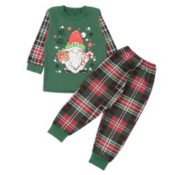 Пижама детская начес 310-033 Зеленый Гном