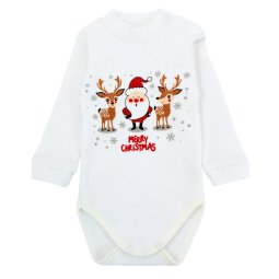 Боди-гольф детский рубчик начес 6237-181 Санта