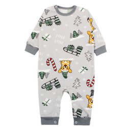 Ромпер дитячий начіс 7260-033 Сірий Собачка 