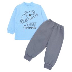 Костюм для мальчика начес 7221-042 Голубой с серым Коала