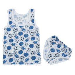 Комплект для мальчика кулир 116-023 Белый Мячи