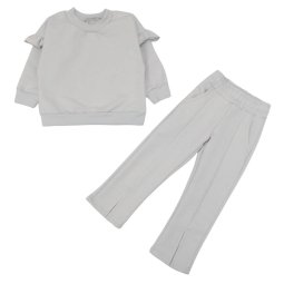 Костюм для девочки двухнитка 4319-362 Серый