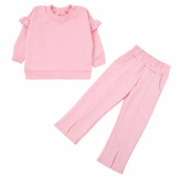 Костюм для дівчинки двонитка 4319-362 Пудра 