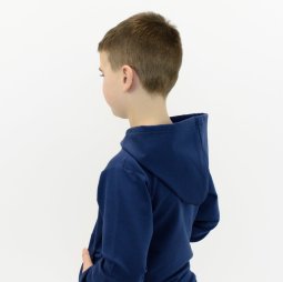 Худі для хлопчика двонитка 4297-362 Індиго 