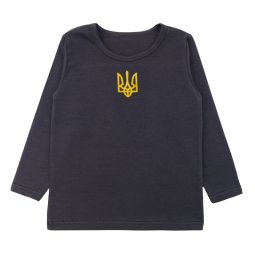 Реглан детский стрейч-кулир 4199-452 Темно-серый Герб