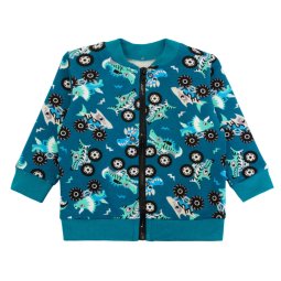 Кофта для хлопчика двонитка 4317-363 Смарагдовий Машинки 