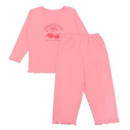 Комплект для девочки интерлок 380-792 Коралловый Sweet cherry