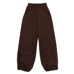 Брюки палаццо для девочки двухнитка 4320-362 Коричневый