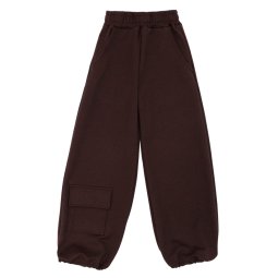 Брюки палаццо для девочки двухнитка 4320-362 Баклажановый