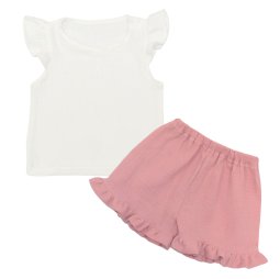 Комплект для девочки муслин 2329-862 Молочный