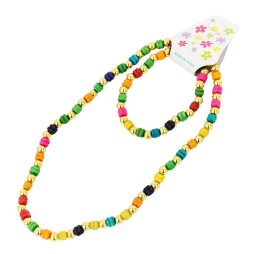 Набор украшений браслет и бусы для девочки 2025-016